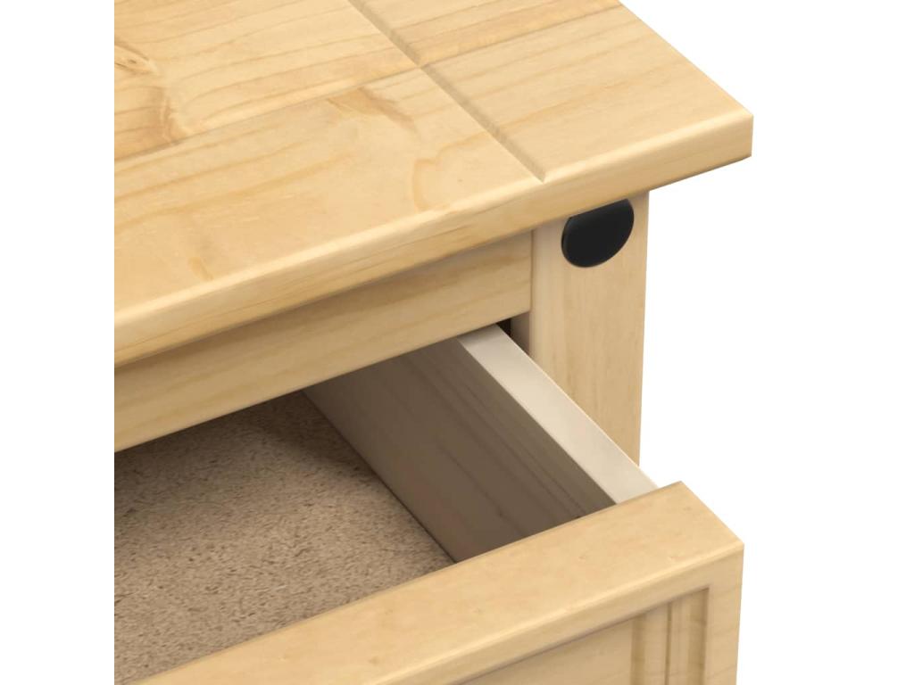 Maisonpuretop bedside table 53x39x66 cm solid pine wood 30867DQWL