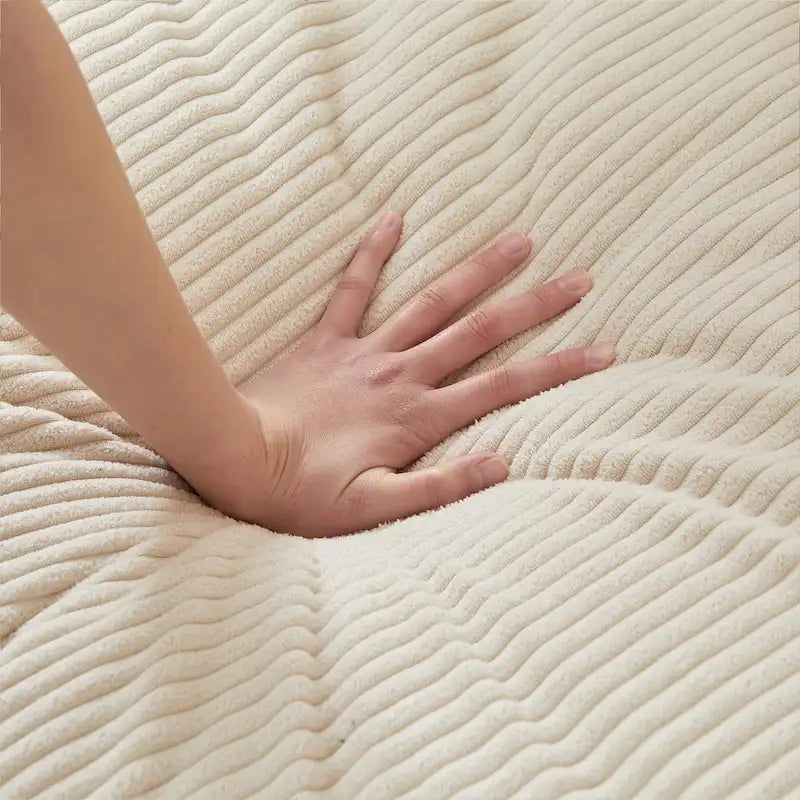 Beige 52 Upholstered Swivel Barrel Chair with Moon Storage Ottoman and Pillows