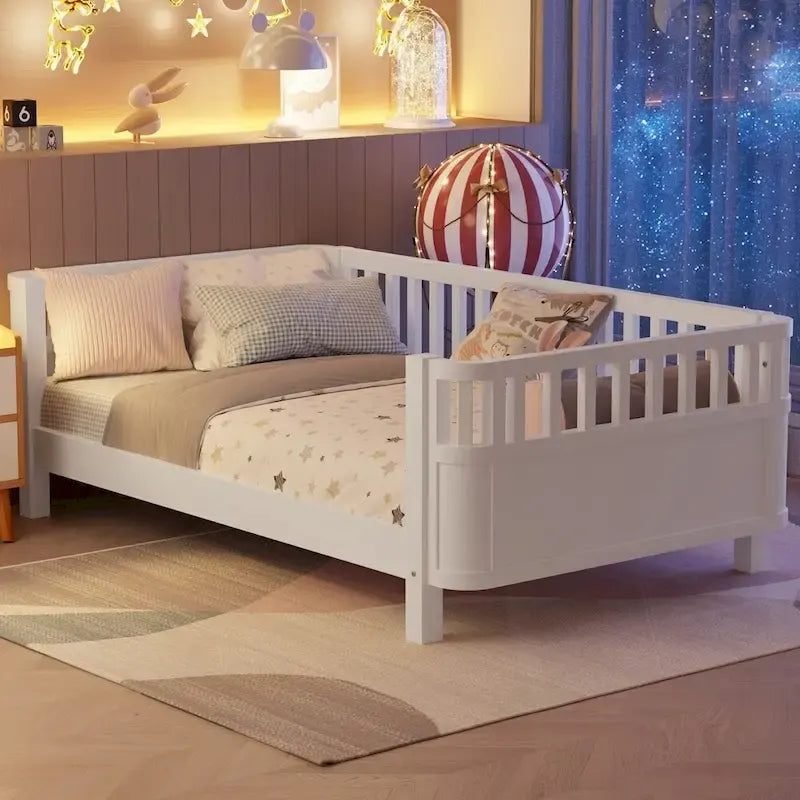 Wood Low Profile Bed Wood Platform Bed for Kids