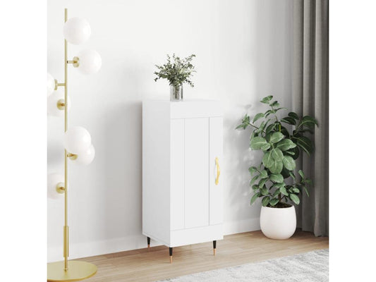 White sideboard 34.5x34x90 cm engineered wood 90851NYEB