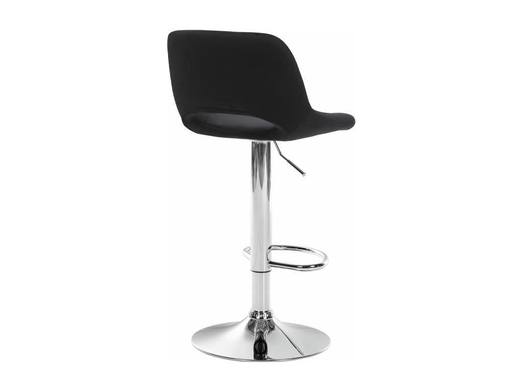 Bar stool - Velvet - Black - Parisianestop 89718DAAD