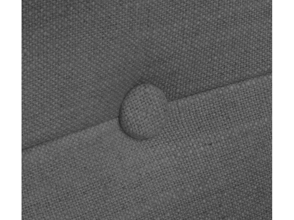 Maisonpuretop Natural Linen Headboard with Buttons 145x50cm for 135/140cm Beds - Dark Grey 01687AZHE