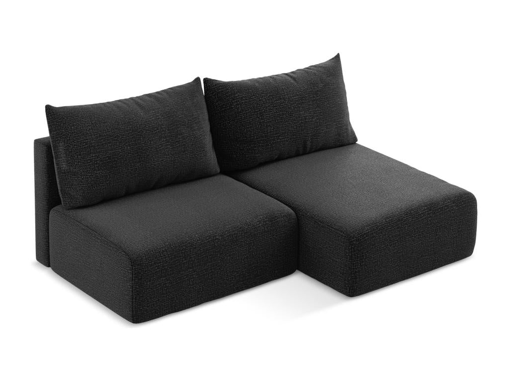 Right-hand corner sofa bed without armrests, Parisianestop - anthracite - Parisianestop 57196CTAV