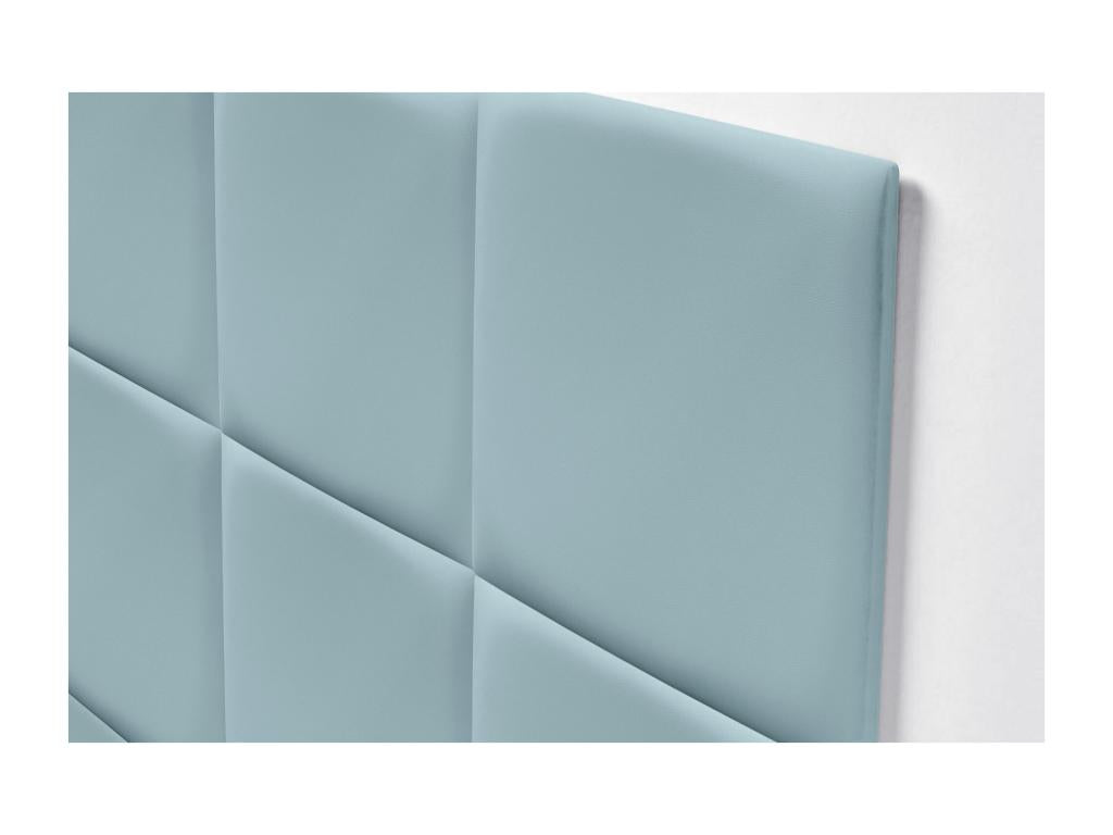 Parisianestop Upholstered Headboard in High-Quality Faux Leather, Parisianestupholstery composed of interchangeable self-adhesive panels, light blue, 105 cm, 66400SQFD