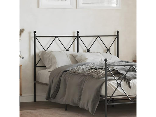 Black metal headboard 120 cm 12842UAFB