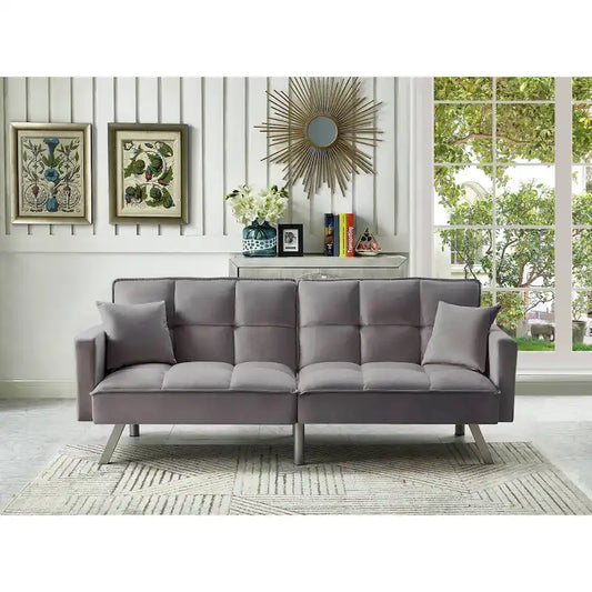 Comfortable Velvet Sleeper Sofa Bed by Legend Furniture