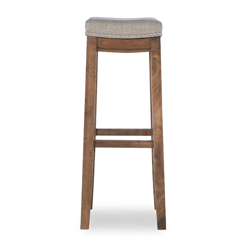 Linon Willamette Rustic 32-Inch Backless Bar Stool