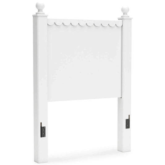 Signature Design by Ashley Mollviney White Panel Headboard Only