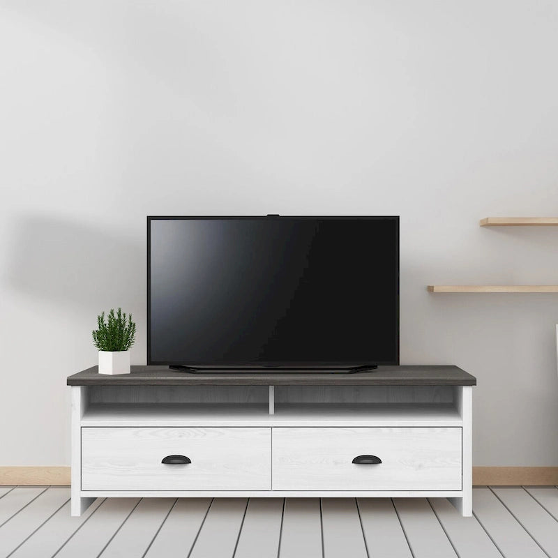 Hennepin TV Stand Whitewash - 50 inches