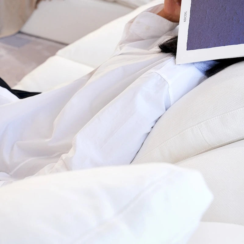 90.56 Slipcovered Modular Cloud Sofa -Loveseat