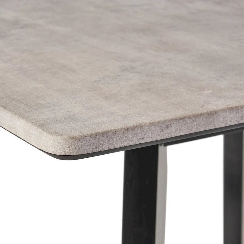 Modern Bar Height 42 Dining Table, Rubberwood Legs and Laminate Table Top, Paladina Marble Finish