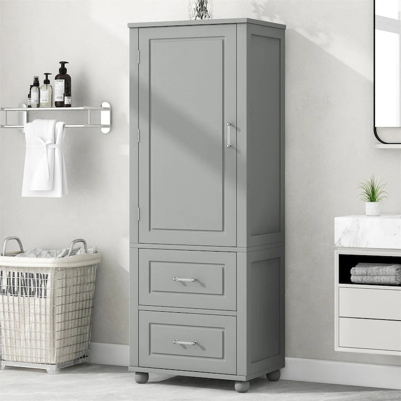 Tall Bathroom Storage Cabinet,Freestanding Storage Cabinet