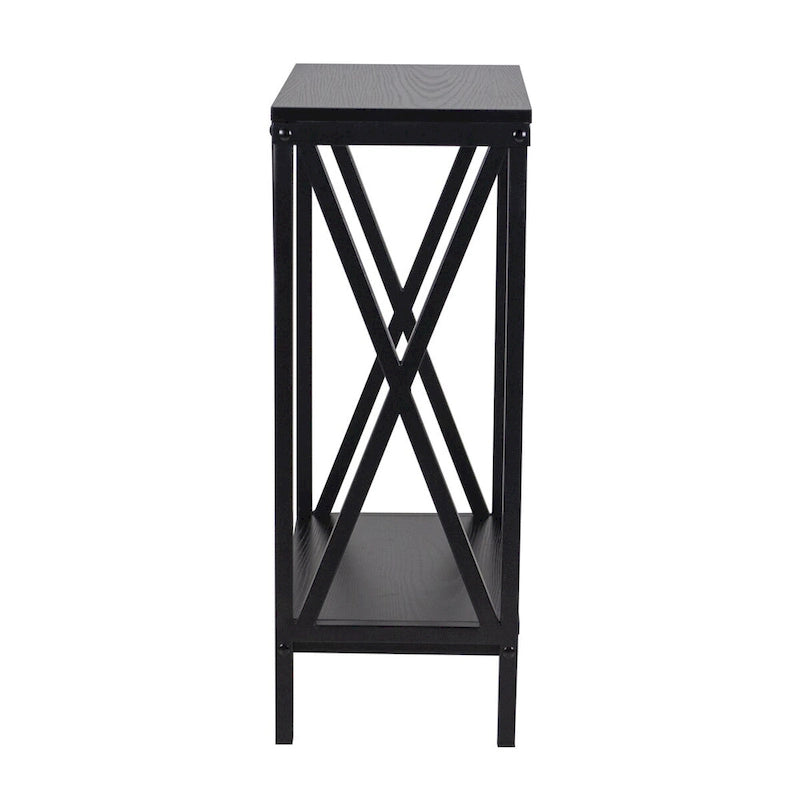 Aquatic Fundamentals 40/55 Gallon Steel X-Frame Aquarium Stand in Black