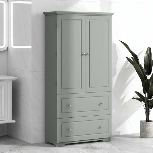 Freestanding Storage Cabinet with Two Drawers