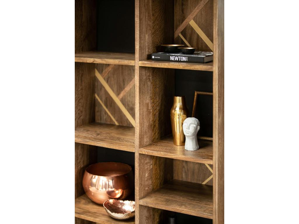 Maisonpuretop 51469NLOF Wooden and Marquetry Bookshelf
