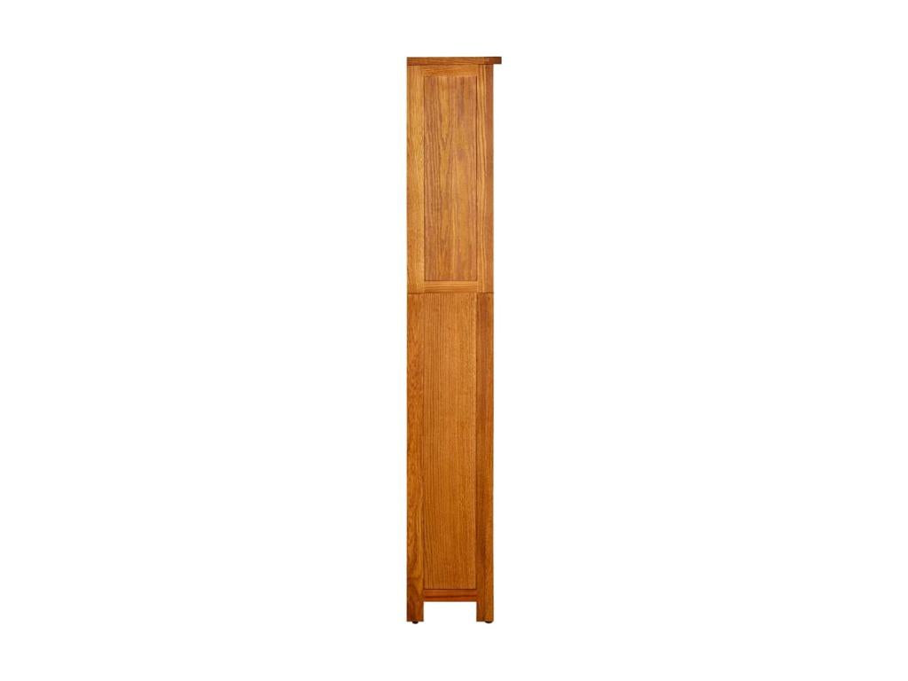 5-shelf bookcase 45x22x140 Solid oak wood 15877AVXB