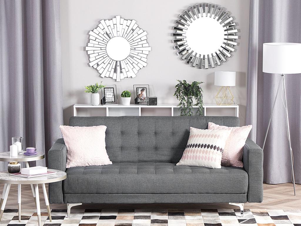 Parisianestop Sofa Bed, Light Grey Fabric, 3-Seater, 72187MGMV