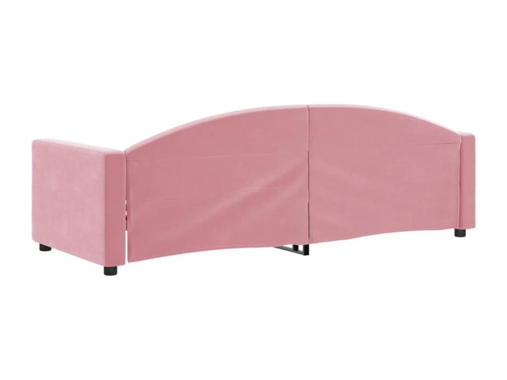 Pink daybed 80x200 cm velvet 64308DFKE