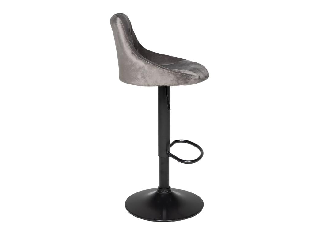 Maisonpuretop 67809KAIJ Grey Velvet Bar Stool