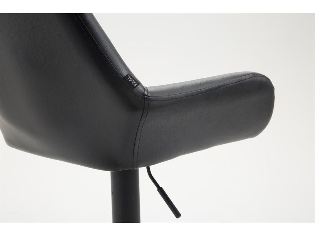 Bar stool x1, silver metal, 51x52x89 cm, 10 0004544 72945GZRE