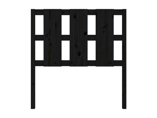 Black Headboard 105.5x4x100 cm Solid Pine Wood 20422ZTIT