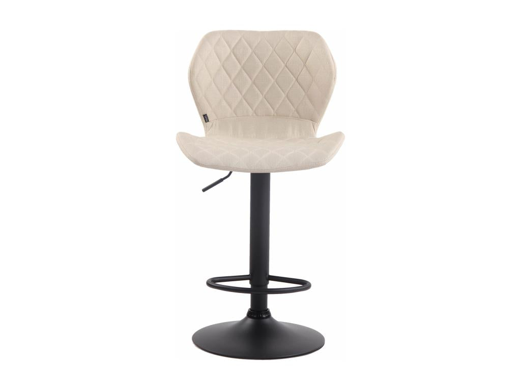 Bar stool x1, cream metal, 47x51x88 cm, 10 0004664 66049WSIP