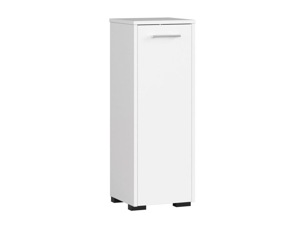 Freestanding bathroom cabinet with 1 white door and 2 shelves, 30x30x85 cm, 44760ASZI