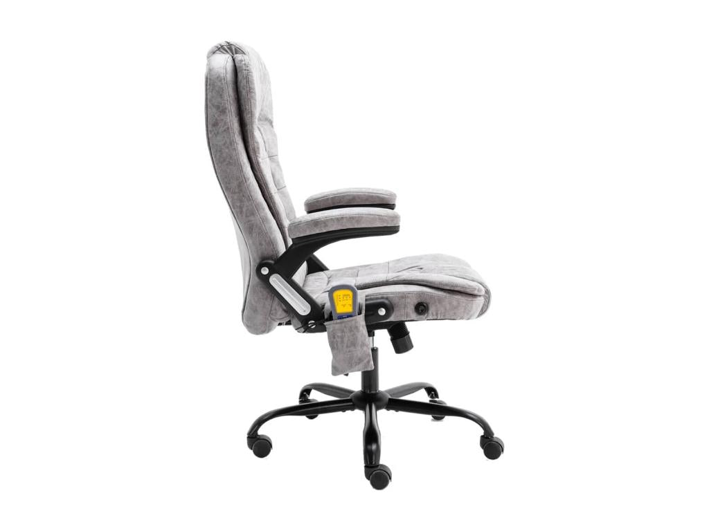 Grey leather armchair/chair, 67x71x119 cm, 02 0024008 92669JLDA