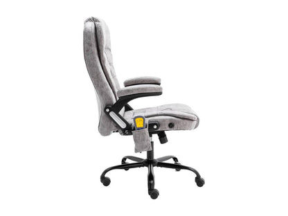 Grey leather armchair/chair, 67x71x119 cm, 02 0024008 92669JLDA