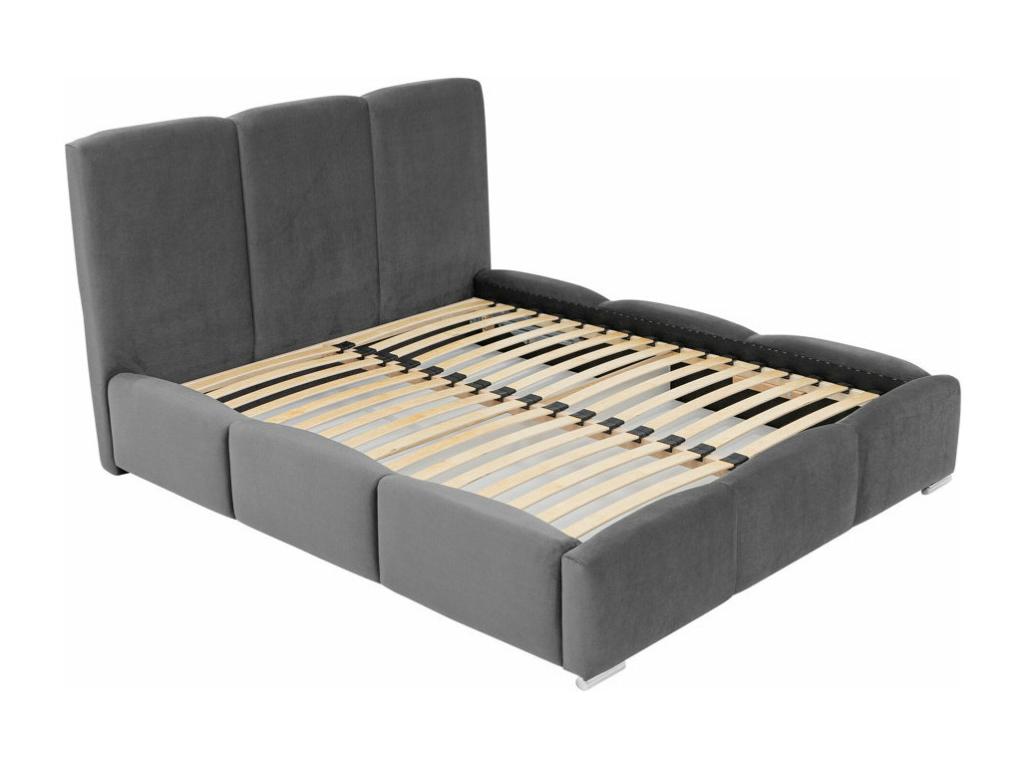 Parisianestop 383 Double Grey Bed 180x200 Upholstered Slatted Base 200x222x112cm 99987NTKK