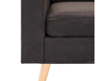 Brown fabric armchair 64710IFNO