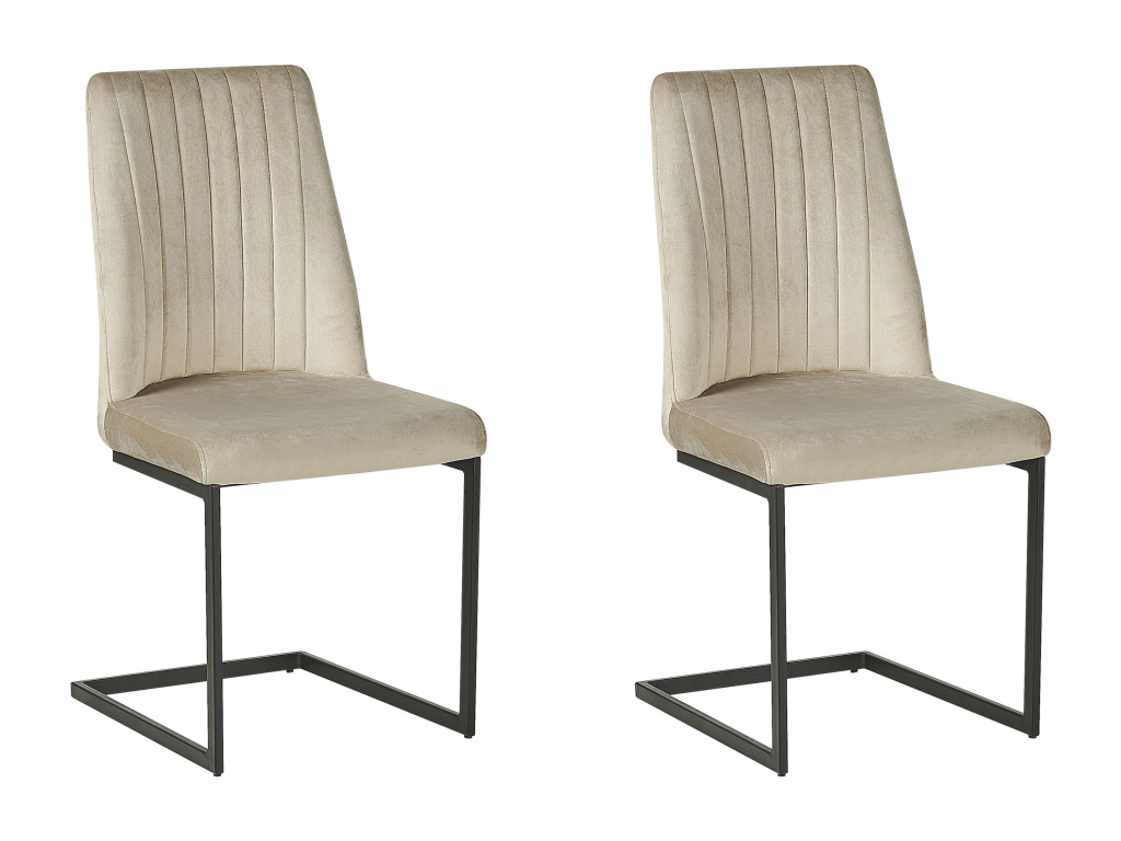 Set of 2 Parisianestop Velvet Dining Chairs Parisianestop 92365YXEB