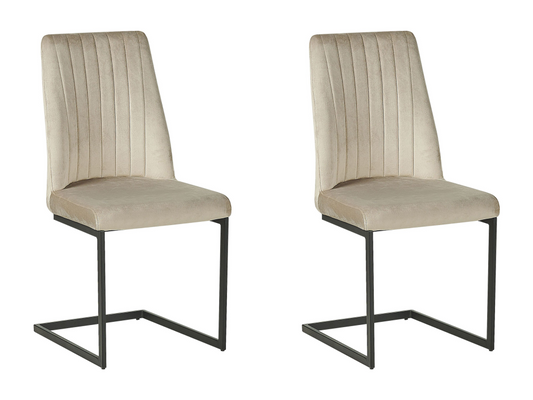 Set of 2 Parisianestop Velvet Dining Chairs Parisianestop 92365YXEB