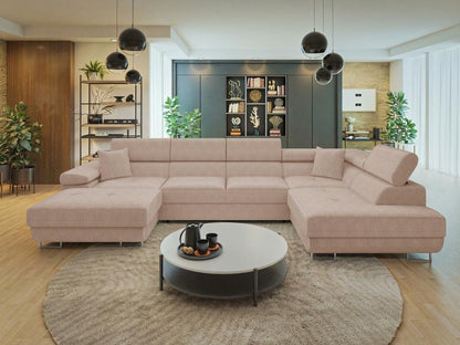 Parisianestop 103 Corner Sofa, Light Brown, Sleeping Function, Bedding Box, 44725IRKF