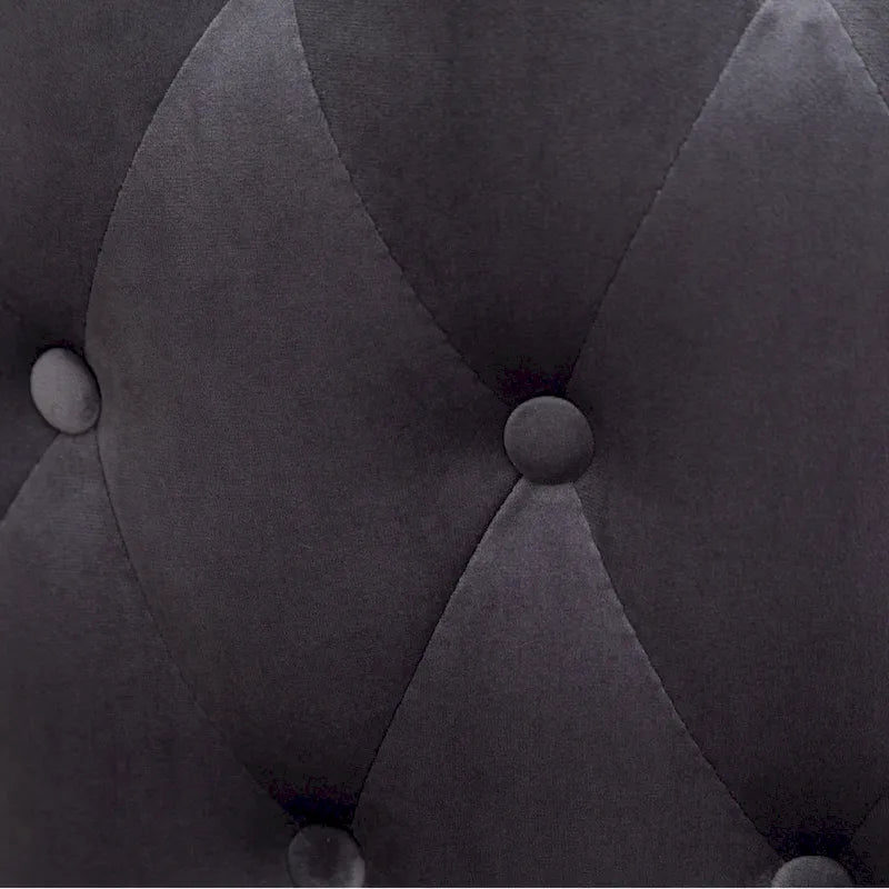 Gray 23 Polyester Upholstered Accent Chair with Rubberwood Legs