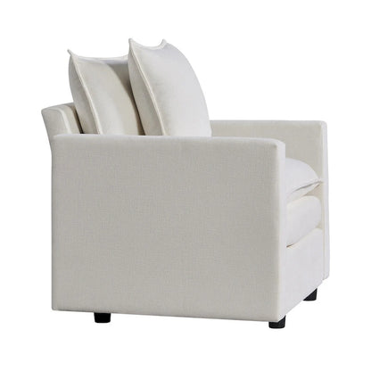 33.07 Upholstered Arm Chair with Solid Wood Frame