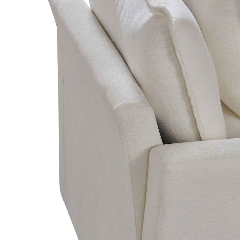 33.07 Upholstered Arm Chair with Solid Wood Frame