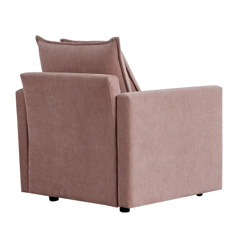 33.07 Upholstered Arm Chair with Solid Wood Frame