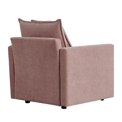 33.07 Upholstered Arm Chair with Solid Wood Frame