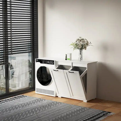 Laundry Cabinet,with 2 Removable Liner Bags