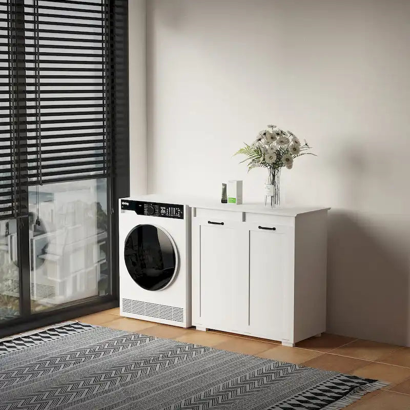 Laundry Cabinet,with 2 Removable Liner Bags