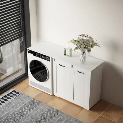 Laundry Cabinet,with 2 Removable Liner Bags