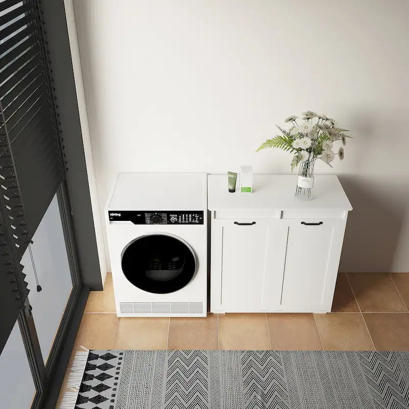 Laundry Cabinet,with 2 Removable Liner Bags
