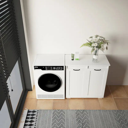 Laundry Cabinet,with 2 Removable Liner Bags