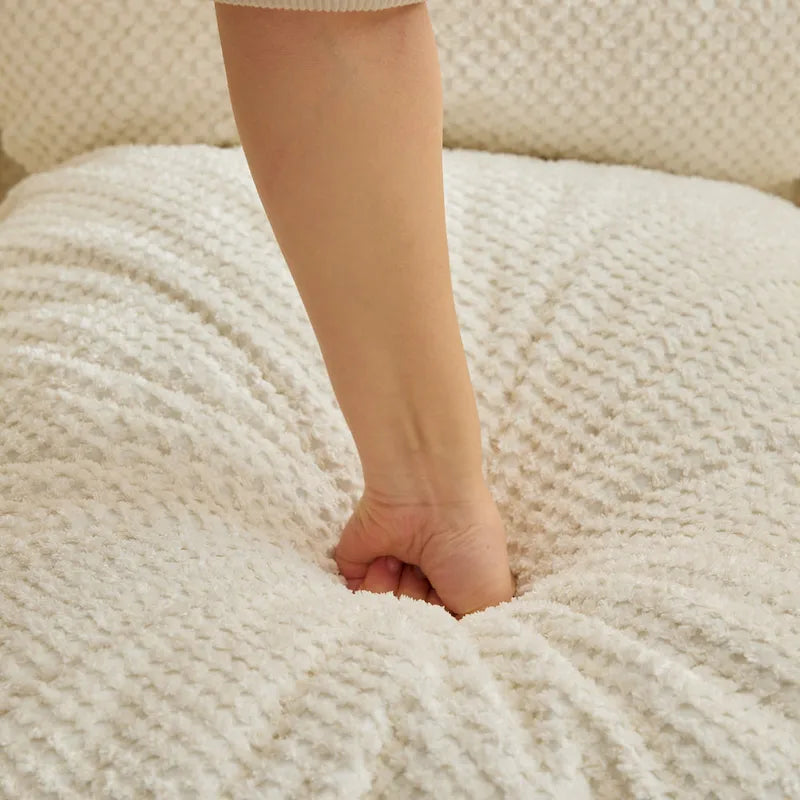 White 47.8 Adjustable Chaise Longue Chair with High Back