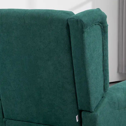 Dark Green Modern 29.3 High Back Accent Chair