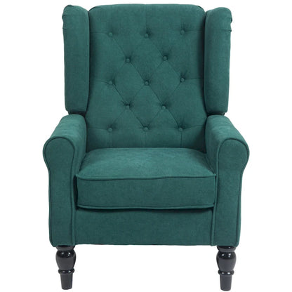 Dark Green Modern 29.3 High Back Accent Chair