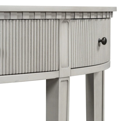 U-Style Distinctive Features of Pine Veneer Console Table