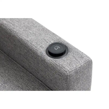 Arm Pushing Recliner Chair,Button Tufted Wingback Recliner Chair,Fabric Pushback Manual Single Sofa Home Theater Seating