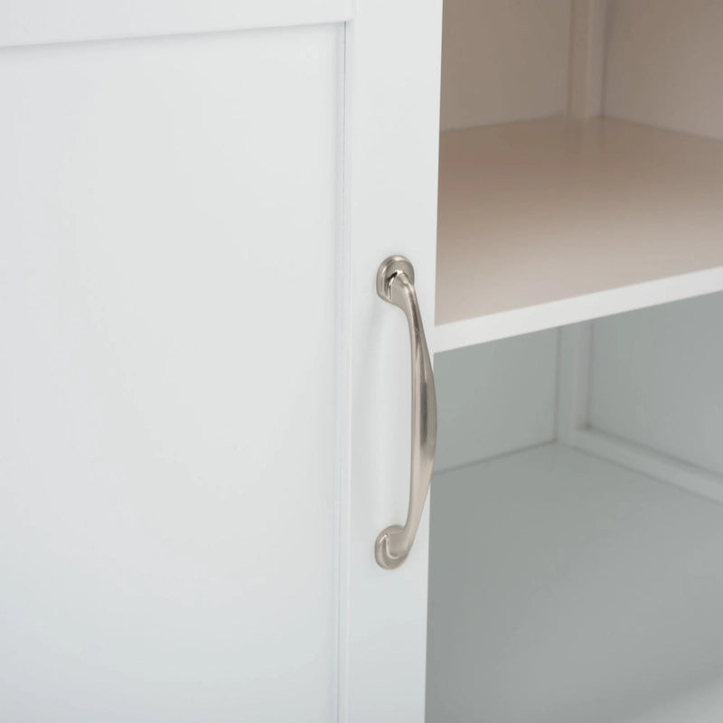 SAFAVIEH Krystal 2-Door 1-Shelf Kitchen Cart - 45.7 W x 17.3 L x 35.6 H - 46Wx17Dx36H